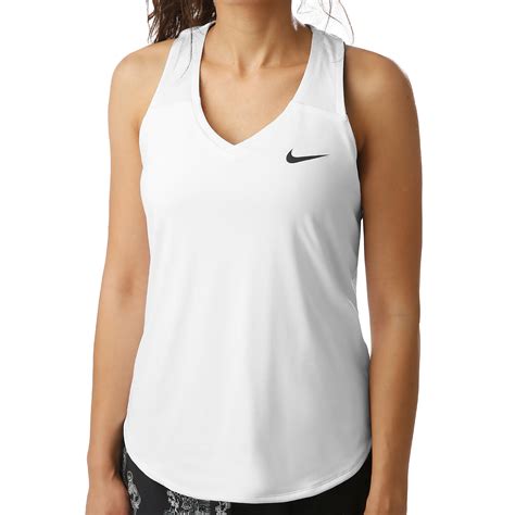 nike court baseline tennis tank top white volt white 